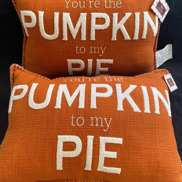 Hobby Lobby Other - NWT Set of 2 Hobby Lobby Orange and White Accent Pillows